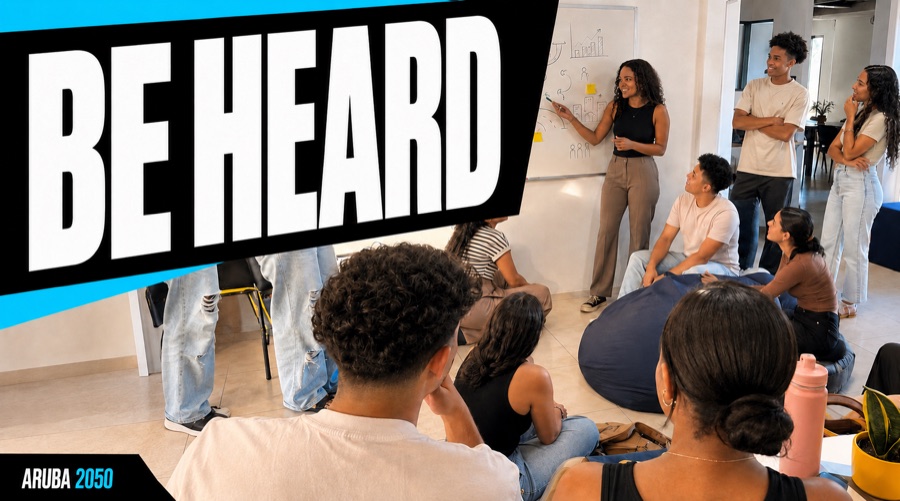 A young woman presenting her ideas at a whiteboard to the group.